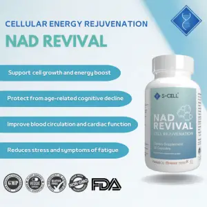 NAD Revival cellular energy rejuvenation supplement by S-Cell for longevity and wellness